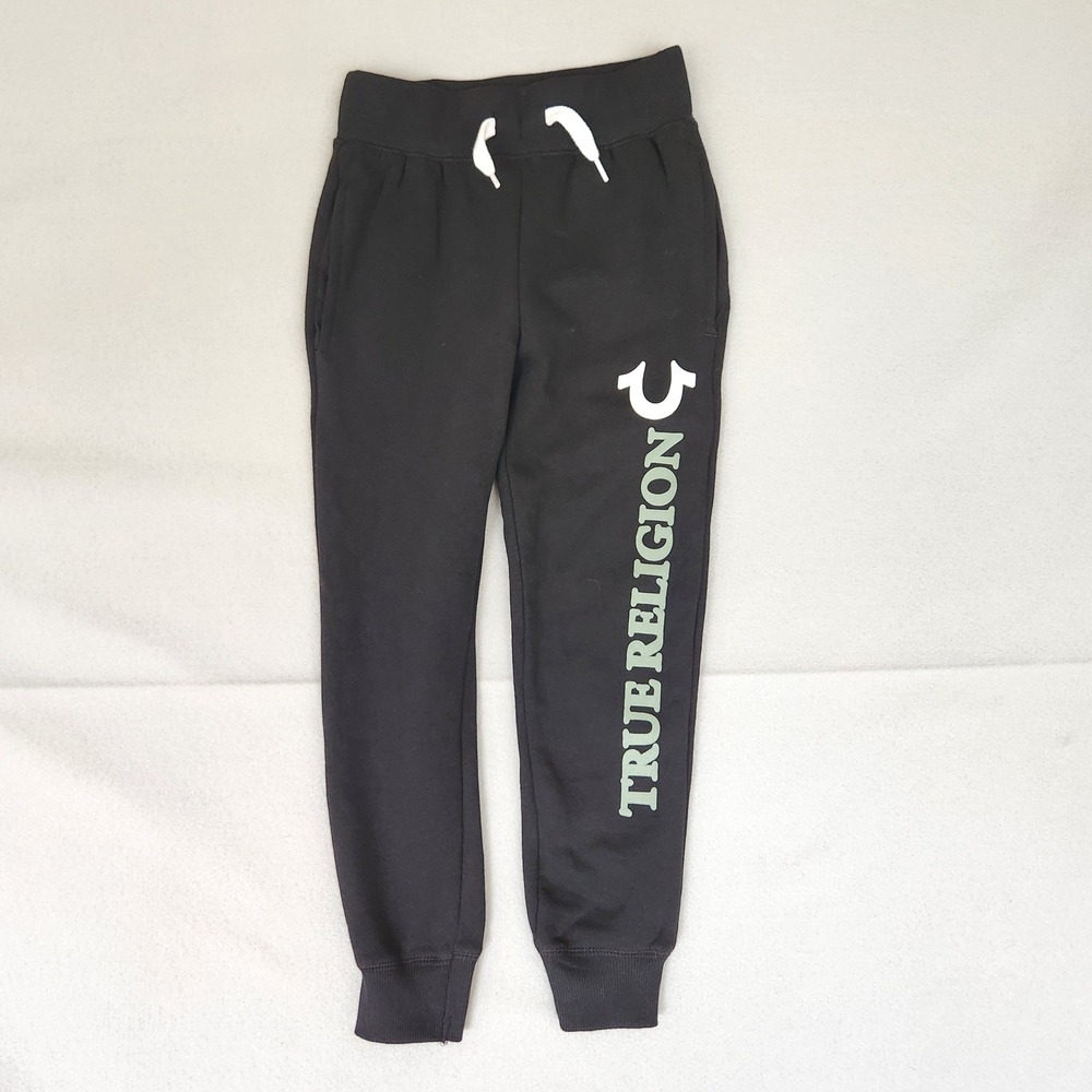 True‎ Religion Kids Black Jogger Seatpants Size 5/6